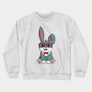 Bunny with glasses Crewneck Sweatshirt